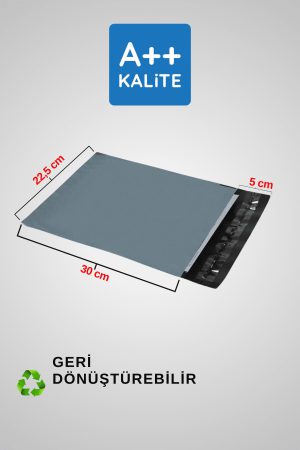 Kargo Poşeti Cepsiz 80 Mikron 22,5 x 30 Cm + 5 Cm