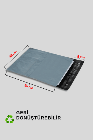 Cepli Kargo Poşeti 80 Mikron 48 x 55 Cm + 5 Cm